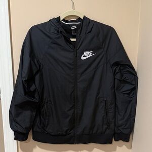 Nike Black Windbreaker Jacket size youth large